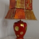 lampe-rouge-feuille-dor